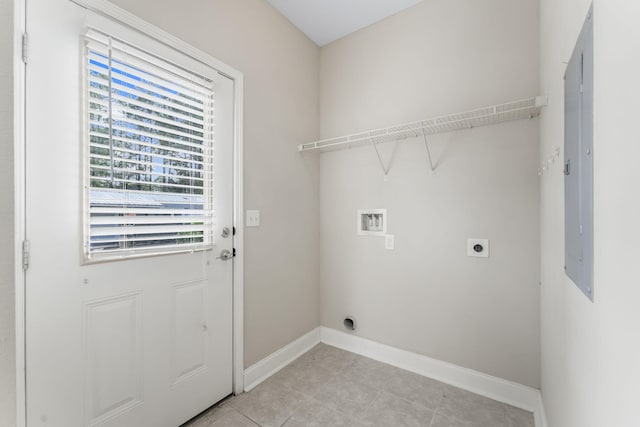 laundry room featuring hookup for a washing machine and electric dryer hookup