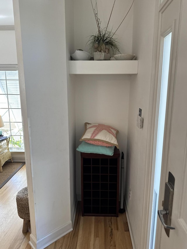 room details featuring hardwood / wood-style flooring