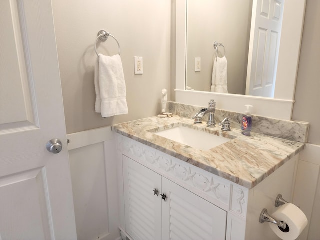 bathroom featuring vanity