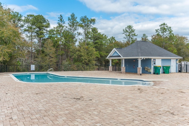 view of pool with a patio area