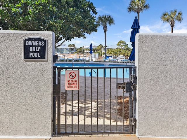 exterior space featuring a community pool