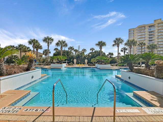 view of pool with a patio