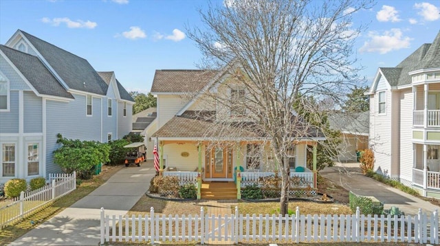 view of front of home featuring a porch