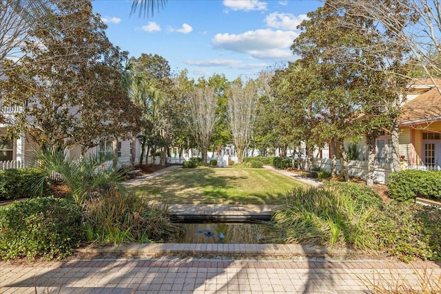 surrounding community featuring a lawn