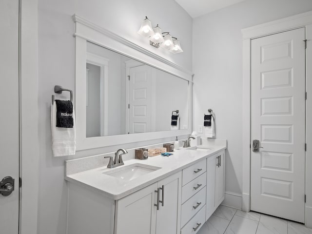 bathroom with vanity