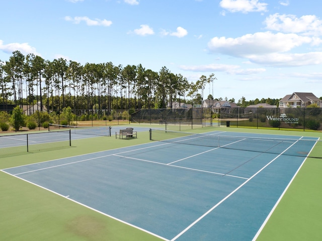 view of tennis court