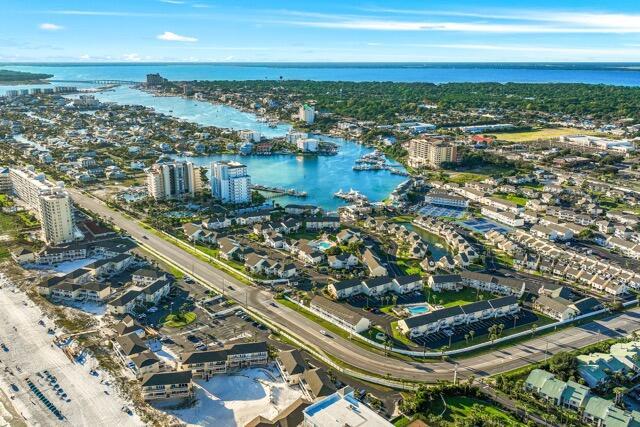 775 Gulf Shore Dr Unit 2033, Destin, FL 32541 - drone / aerial view featuring a view of city and a water view
