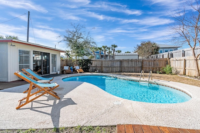 view of pool with a patio area