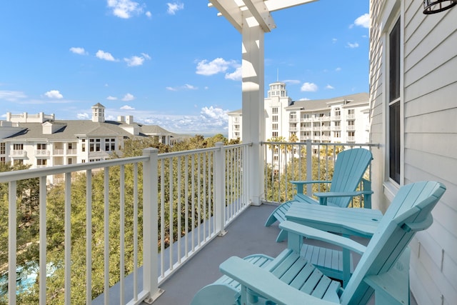 view of balcony