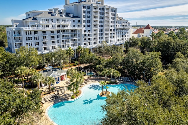 view of pool