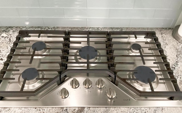 room details featuring stainless steel gas stovetop