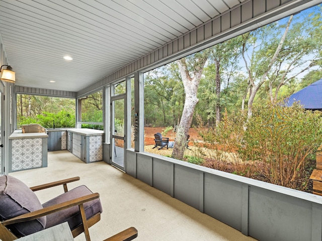 view of sunroom / solarium