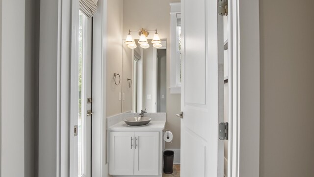 bathroom with vanity