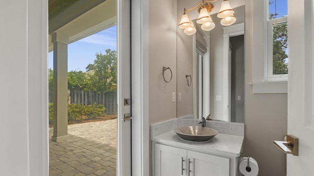 bathroom featuring vanity