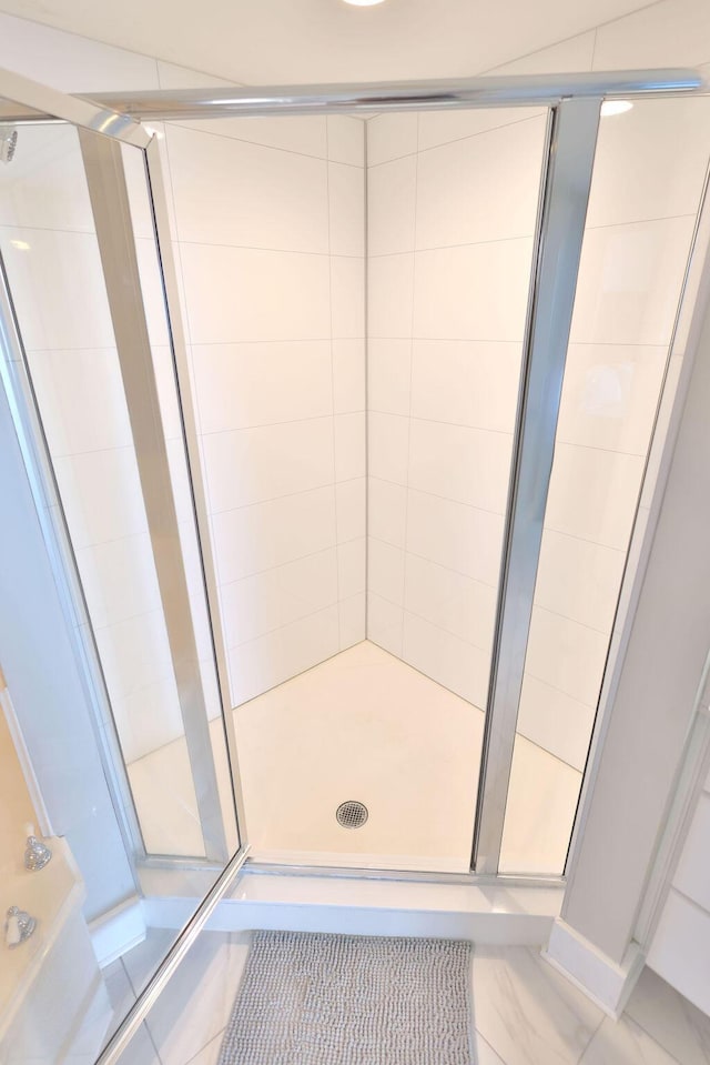 bathroom with walk in shower