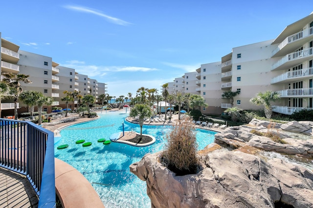 1110 Santa Rosa Blvd Unit C601, Fort Walton Beach, FL 32548 - pool with a patio area