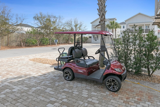 exterior space with a carport