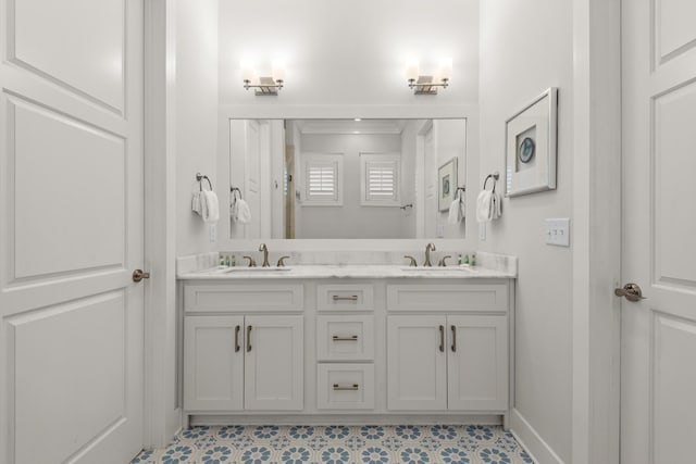 bathroom featuring vanity