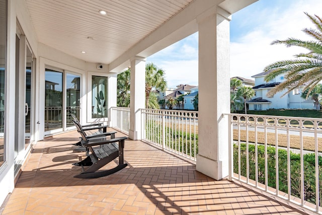 view of patio / terrace featuring covered porch