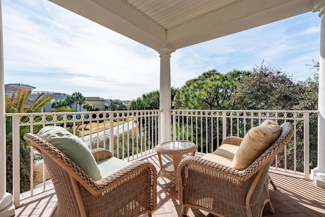 view of balcony