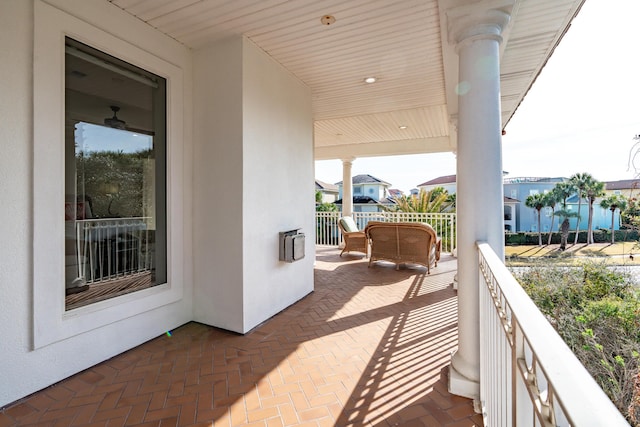 view of balcony