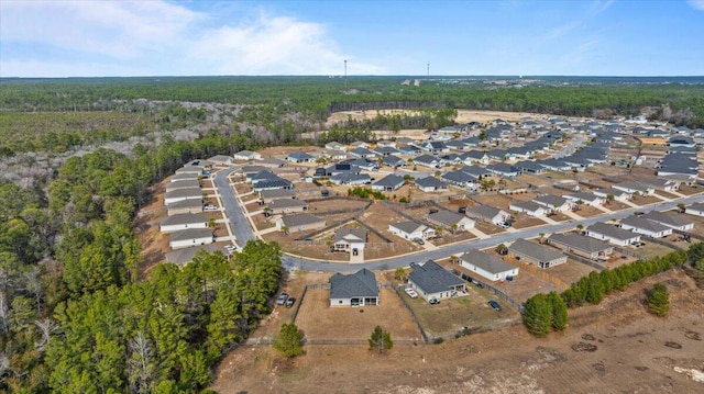 aerial view featuring a residential view