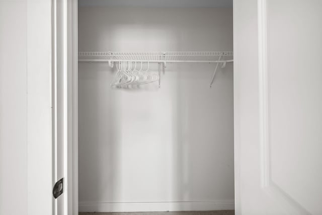 view of closet