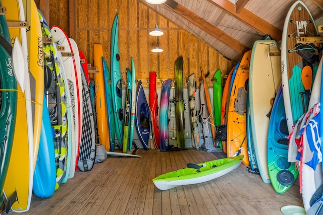 view of storage area