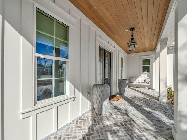 view of patio / terrace featuring covered porch