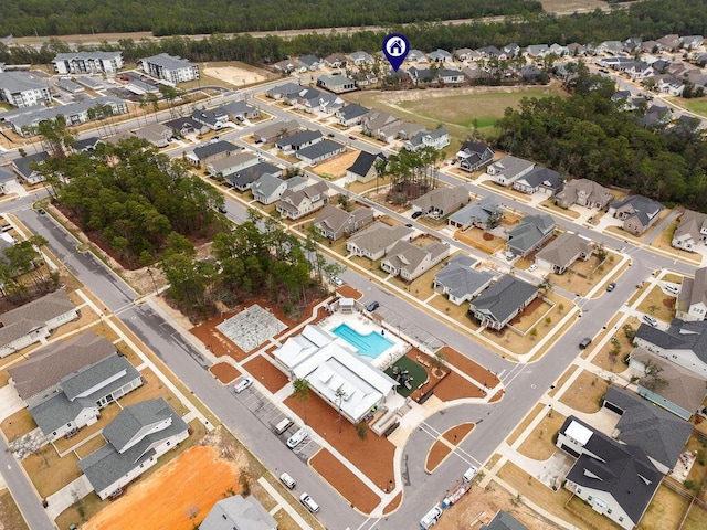 birds eye view of property