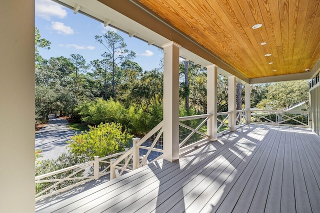 view of deck