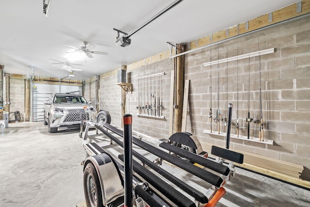 interior space featuring a garage