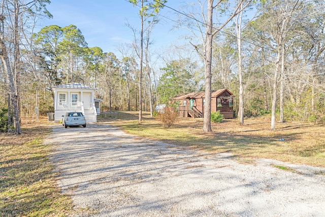 view of street with driveway