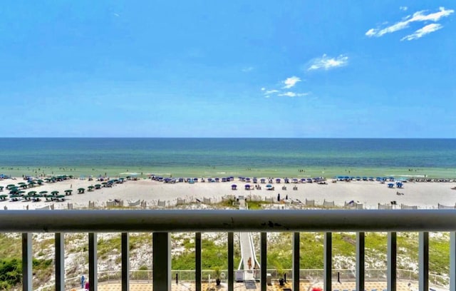 water view with a beach view