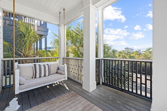 view of sunroom / solarium