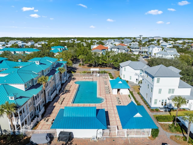 birds eye view of property