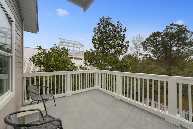 view of balcony