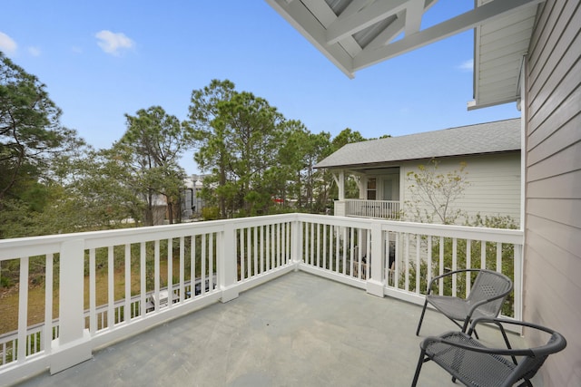 view of balcony