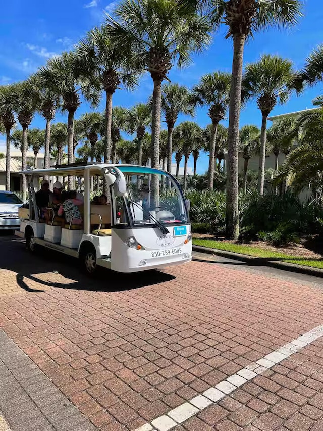 view of parking featuring a carport