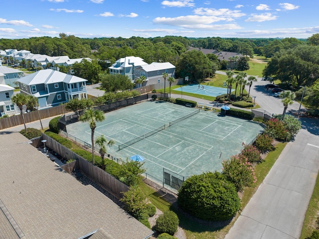 drone / aerial view featuring a residential view