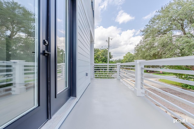 view of balcony