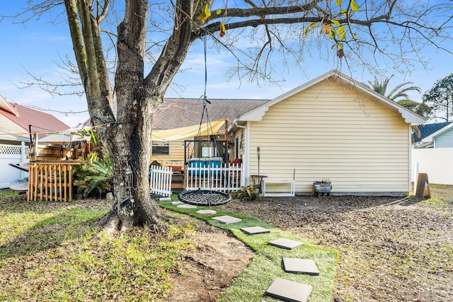 view of rear view of property