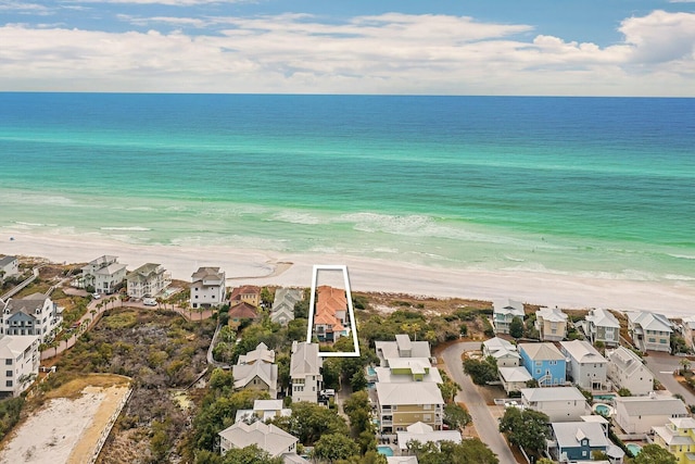 bird's eye view with a residential view