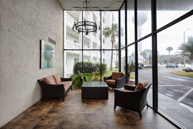 909 Santa Rosa Blvd Unit 611, Fort Walton Beach, FL 32548 - community lobby featuring a sunroom