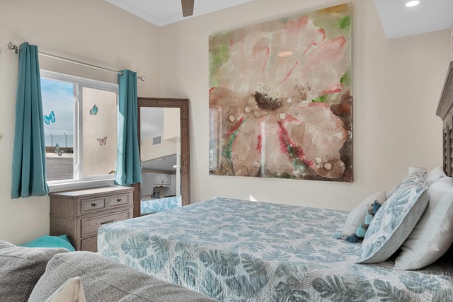 909 Santa Rosa Blvd Unit 611, Fort Walton Beach, FL 32548 - bedroom featuring crown molding