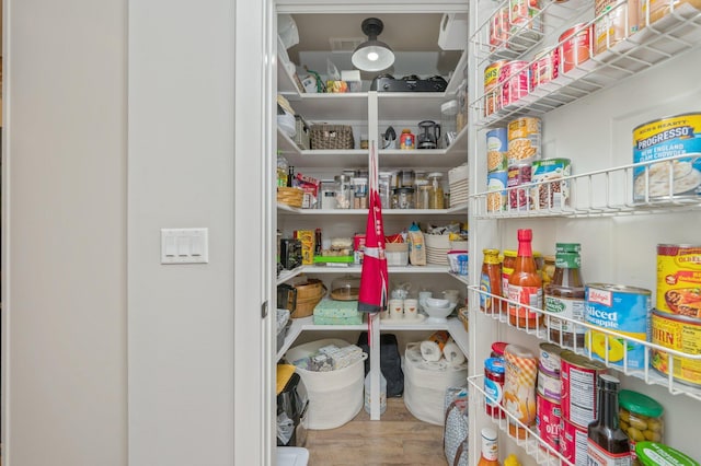 view of pantry