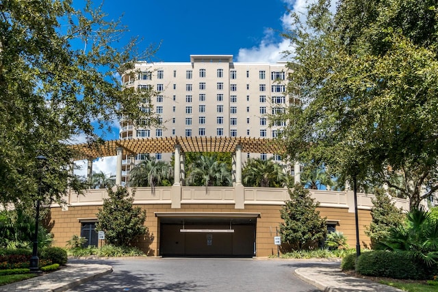 view of building exterior with a garage