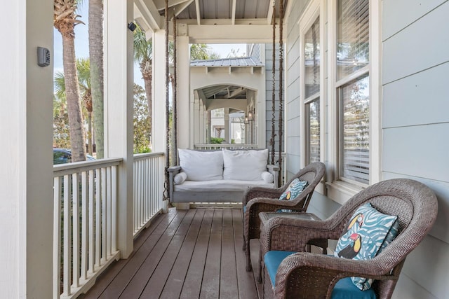 view of sunroom / solarium