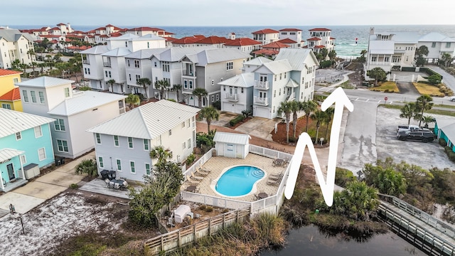54 Rue Du Soleil, Santa Rosa Beach, FL 32459 - drone / aerial view of a large body of water and a pool