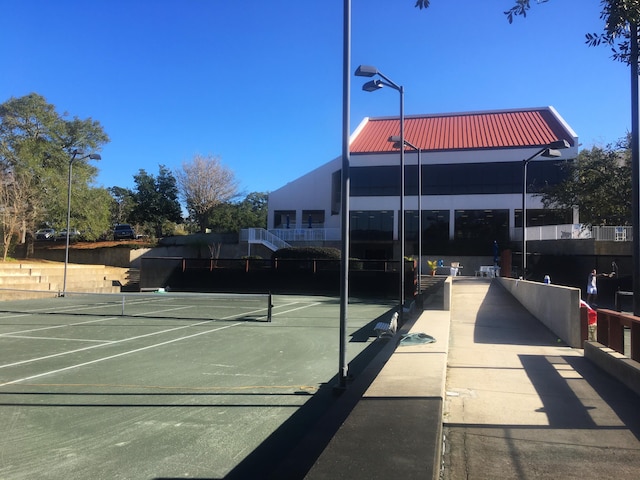 view of sport court